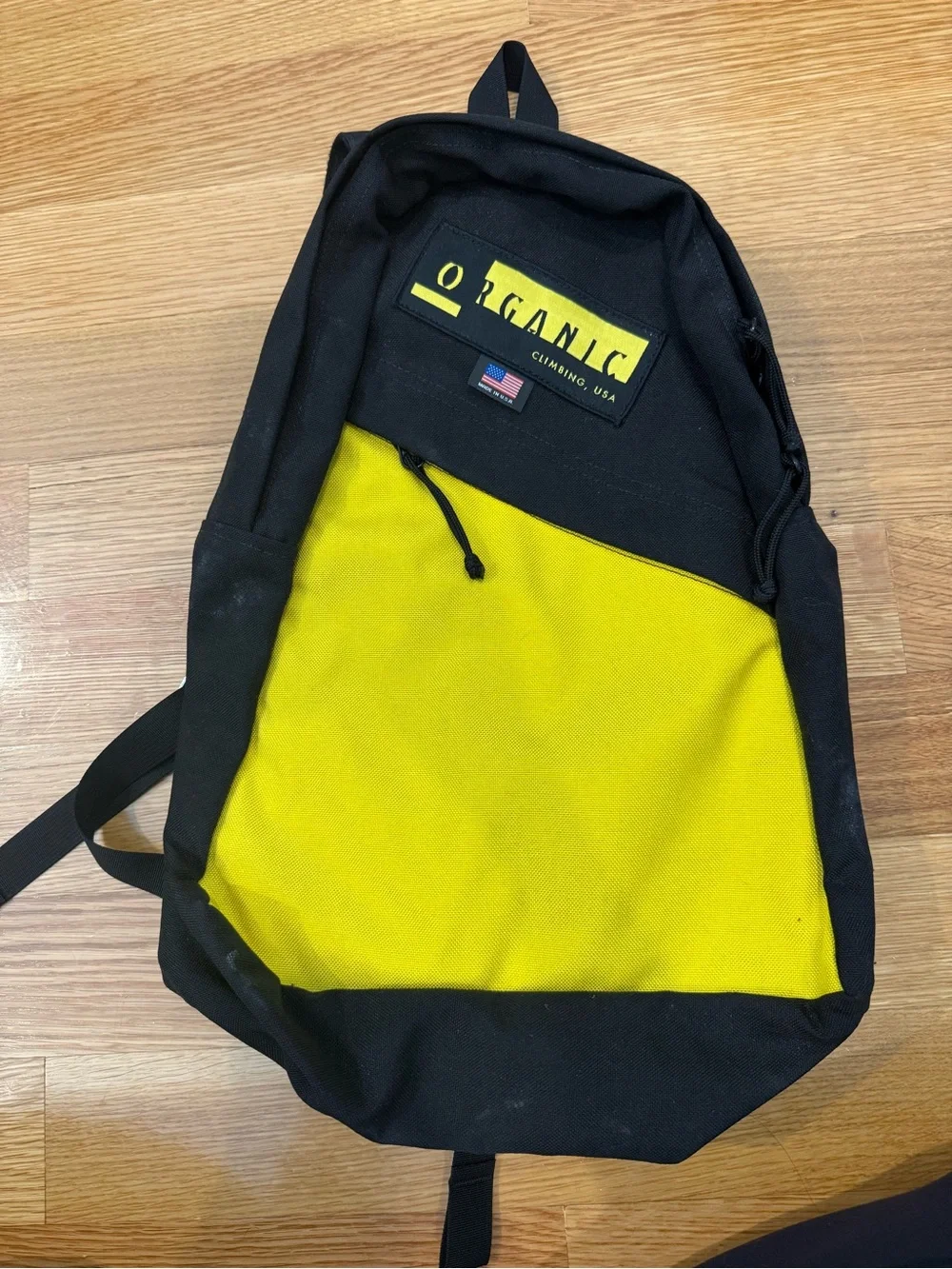 Organic Climbing Two-Tone Black & Yellow Backpack